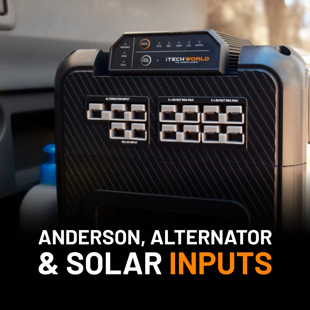 Premium GoFurther | Dual Battery System | with iTECHDCDC40 Battery Charger and iTECH120X PRO Lithium Battery with Bluetooth