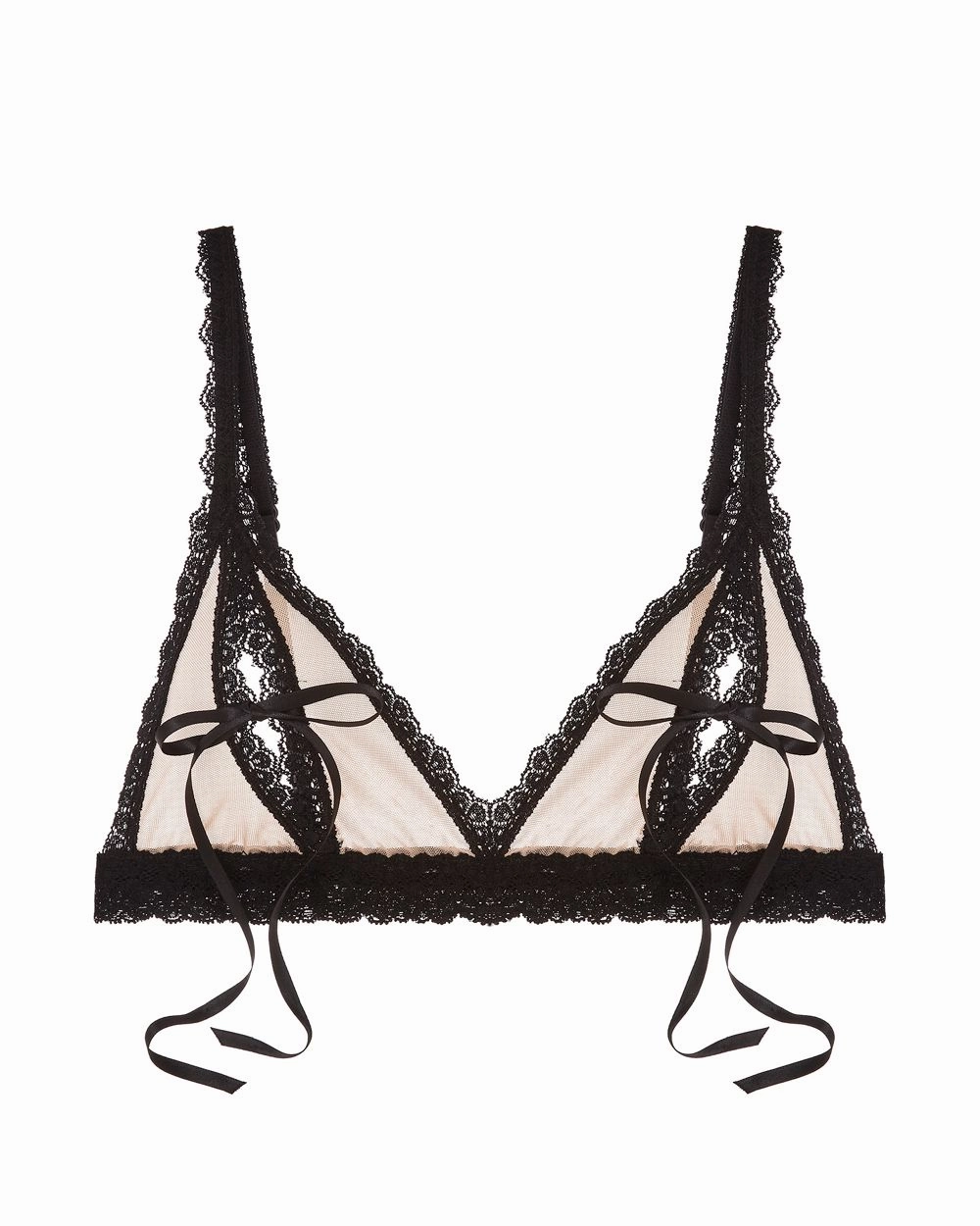Racy Nude Illusion Peek-A-Boo Bralette