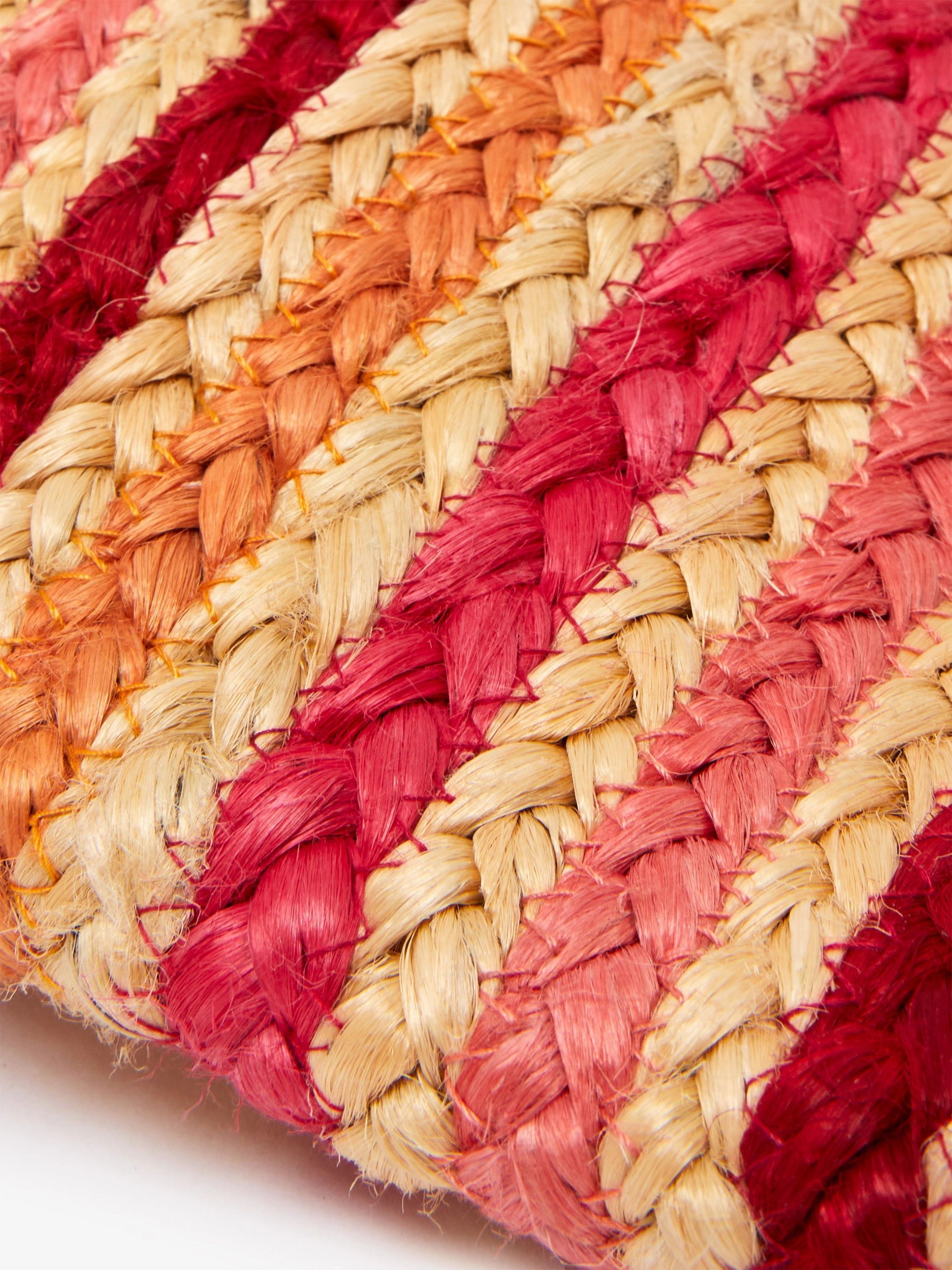 Raffia Stripes Beach Bag