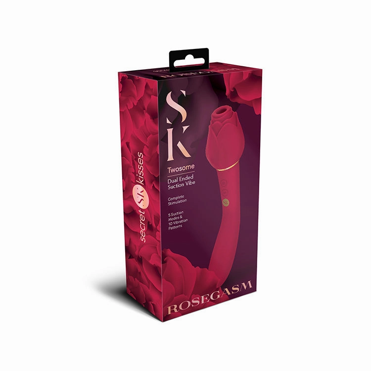 Rosegasm Twosome Dual Ended Suction Vibe