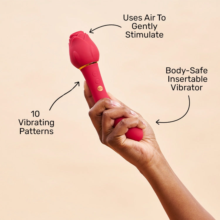 Rosegasm Twosome Dual Ended Suction Vibe