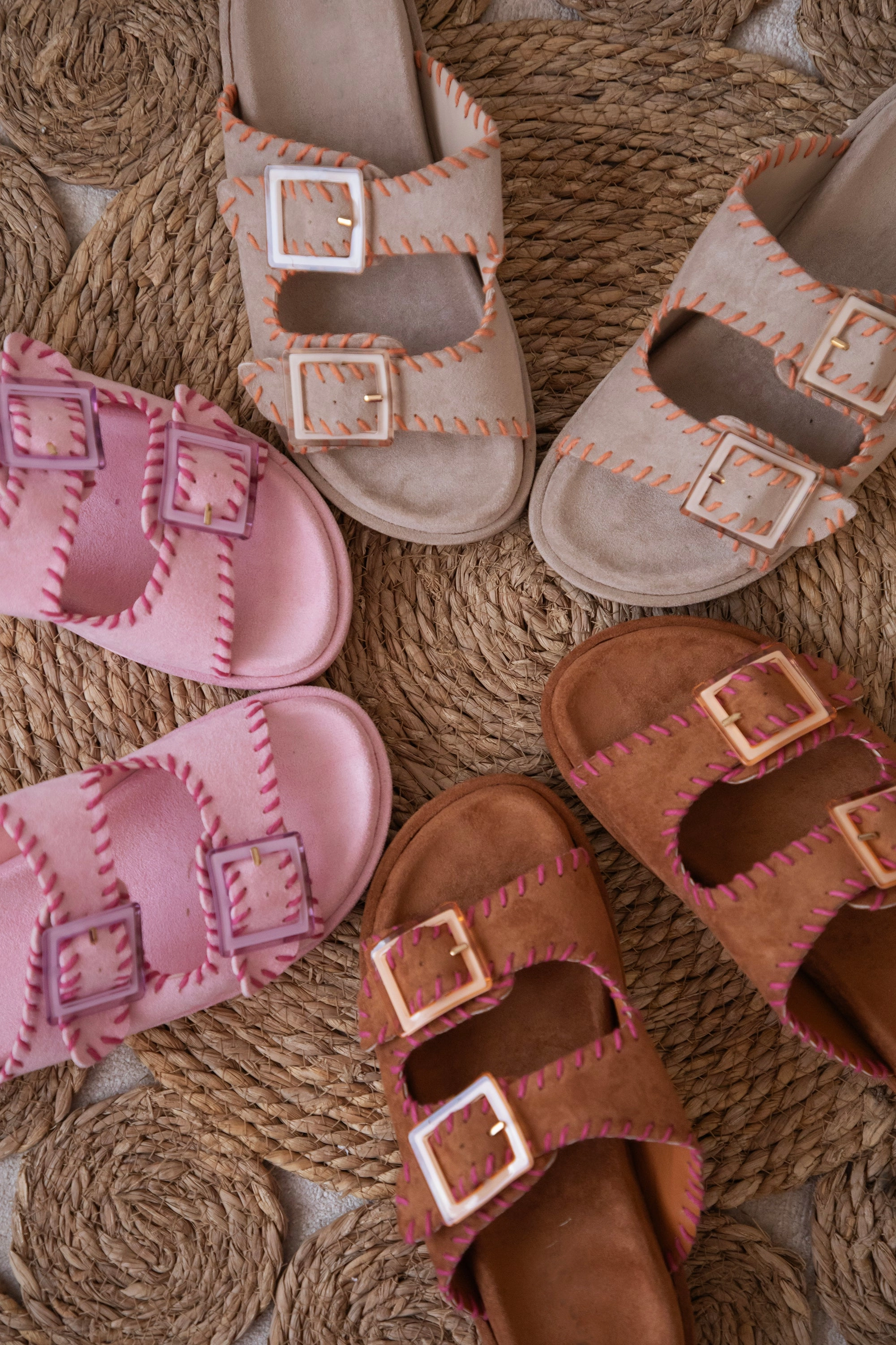 Suedine Pink/Fuchsia - Slippers
