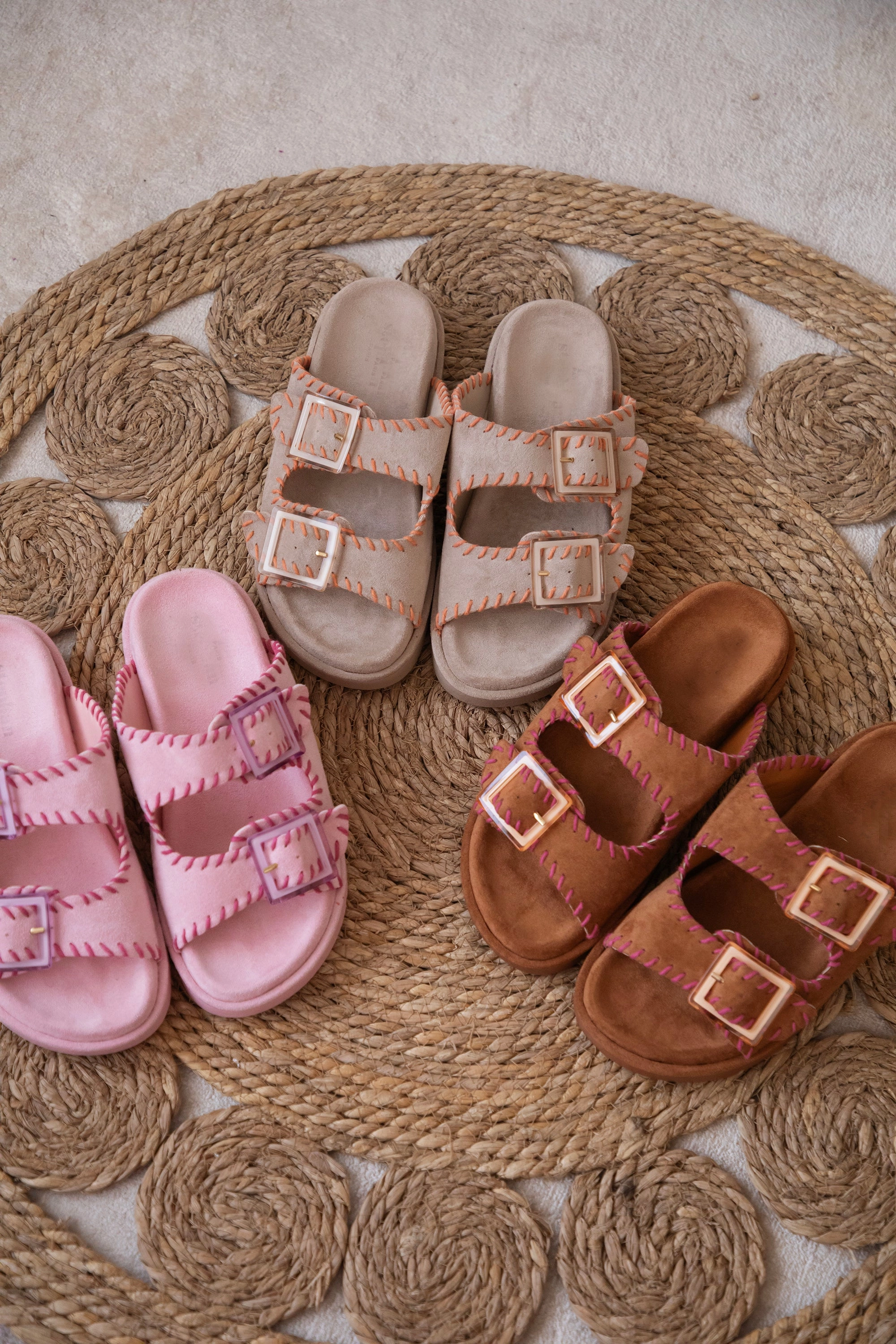 Suedine Pink/Fuchsia - Slippers