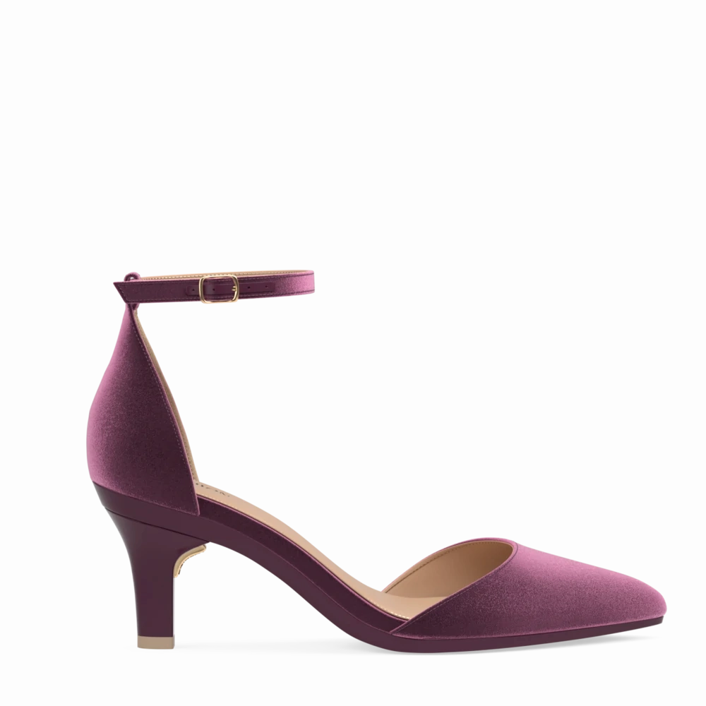 The D'Orsay - Sugar Plum Velvet 3 Stiletto - FINAL SALE