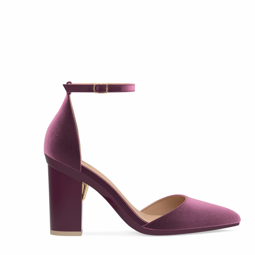 The D'Orsay - Sugar Plum Velvet 4 Block - FINAL SALE
