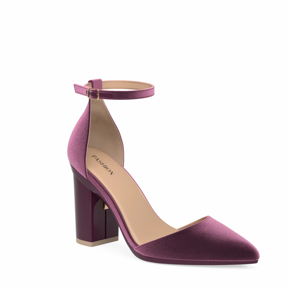 The D'Orsay - Sugar Plum Velvet 4 Block - FINAL SALE
