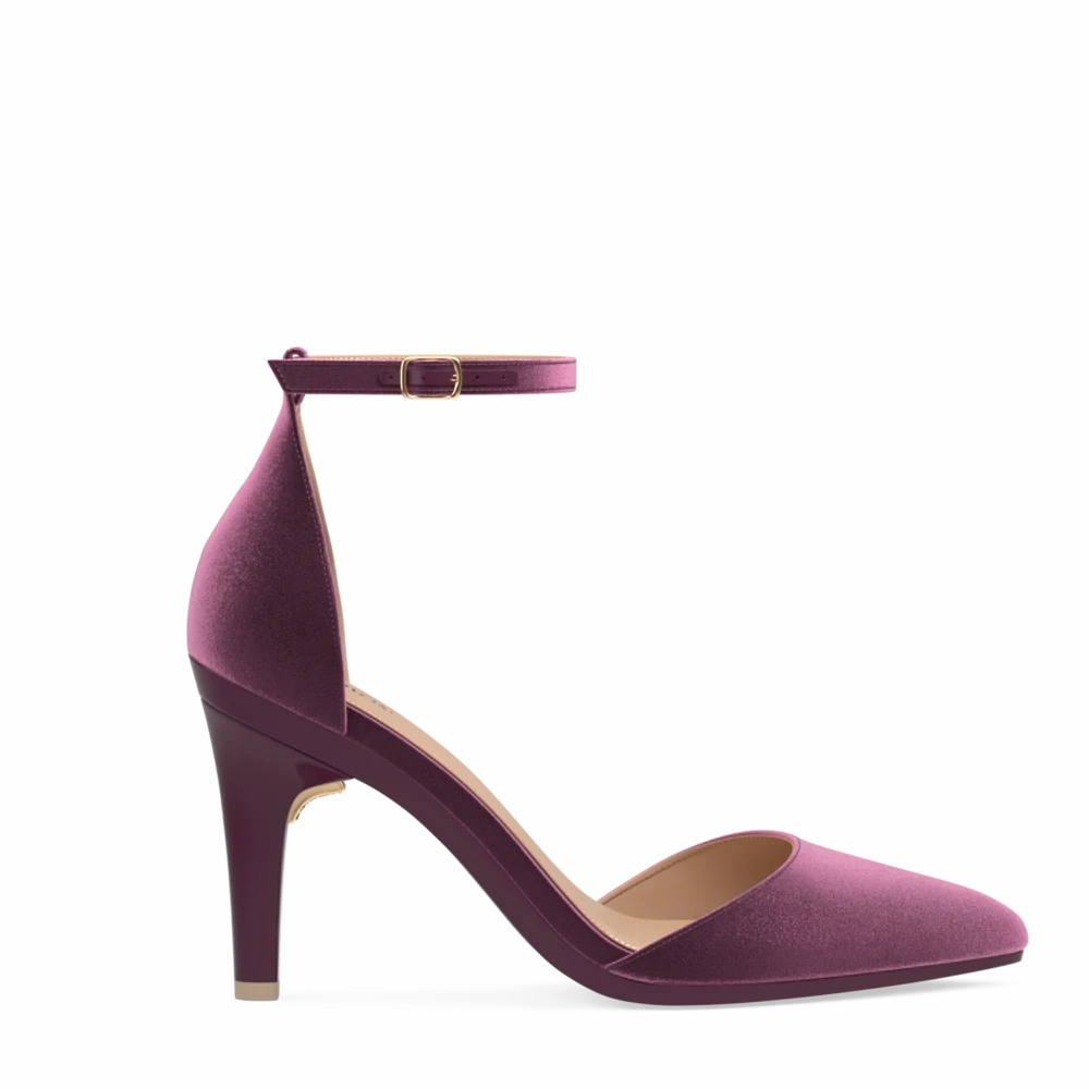 The D'Orsay - Sugar Plum Velvet 4 Stiletto - FINAL SALE