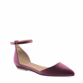 The D'Orsay - Sugar Plum Velvet Flat - FINAL SALE