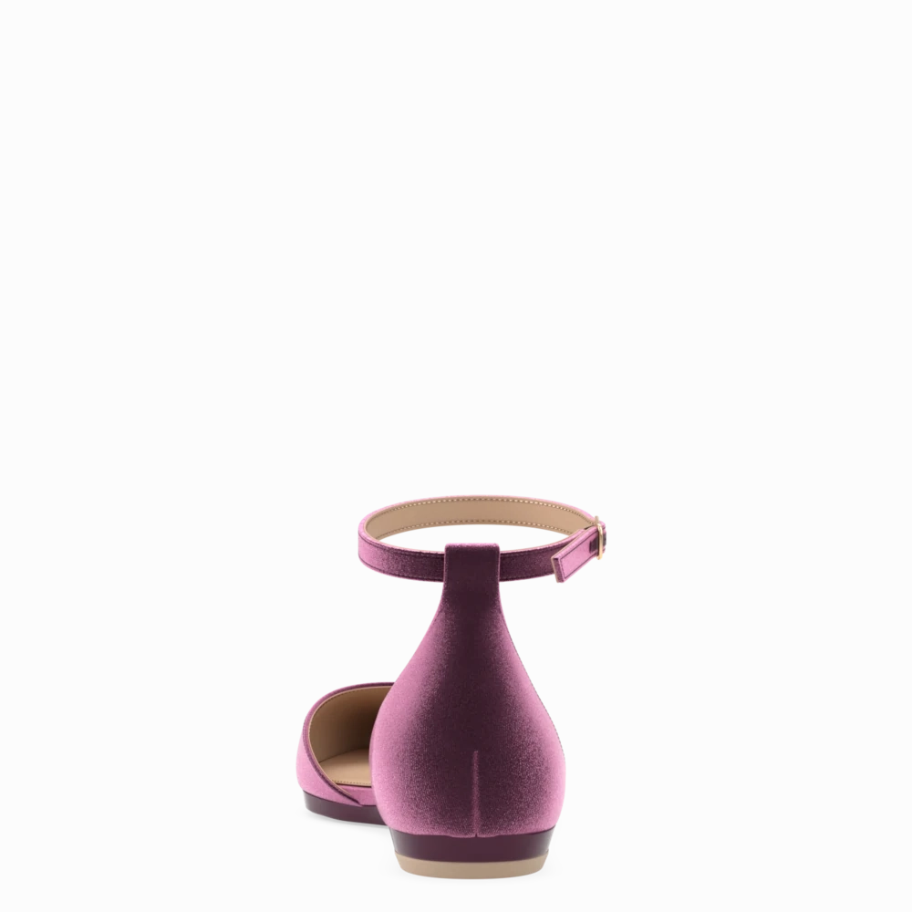 The D'Orsay - Sugar Plum Velvet Flat - FINAL SALE