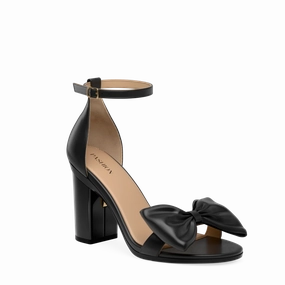 The Pashionista - Coal Satin Bow 4 Block - FINAL SALE