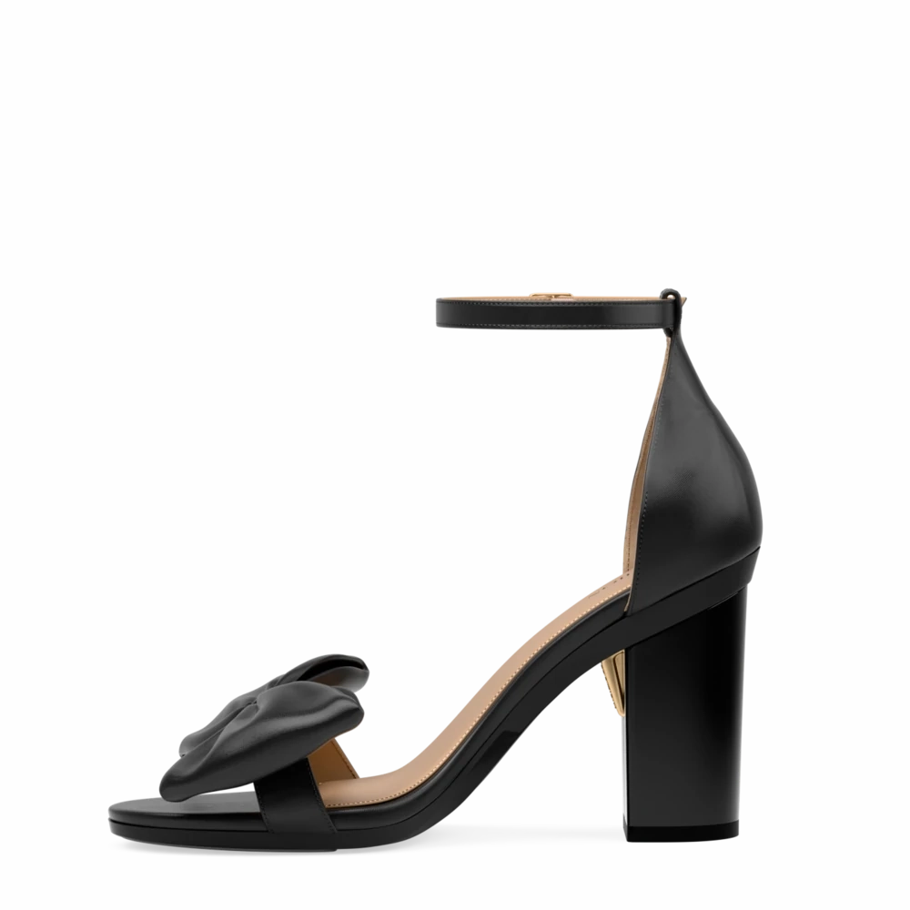 The Pashionista - Coal Satin Bow 4 Block - FINAL SALE