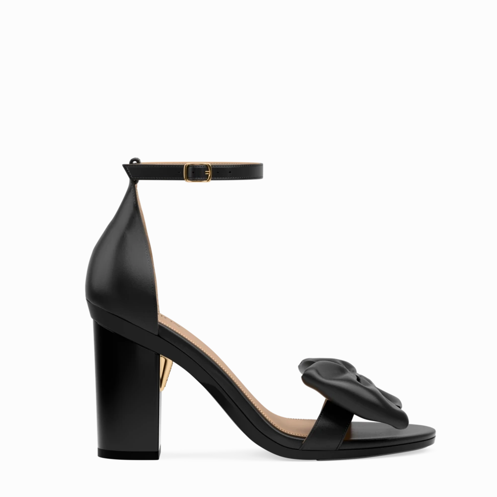 The Pashionista - Coal Satin Bow 4 Block - FINAL SALE