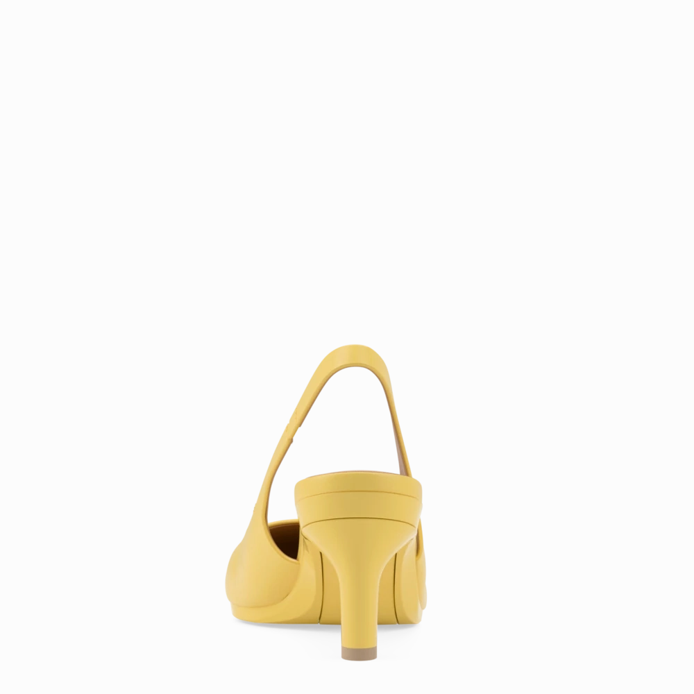 The Slingback - Limoncello Leather 3 Stiletto