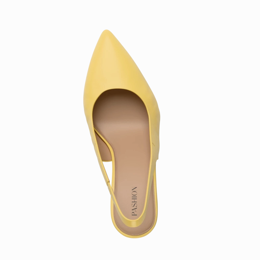 The Slingback - Limoncello Leather 3 Stiletto