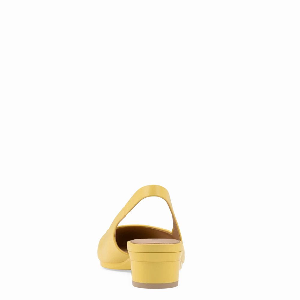 The Slingback - Limoncello Leather