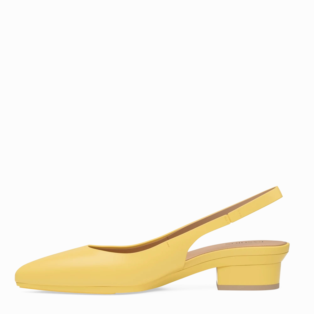 The Slingback - Limoncello Leather