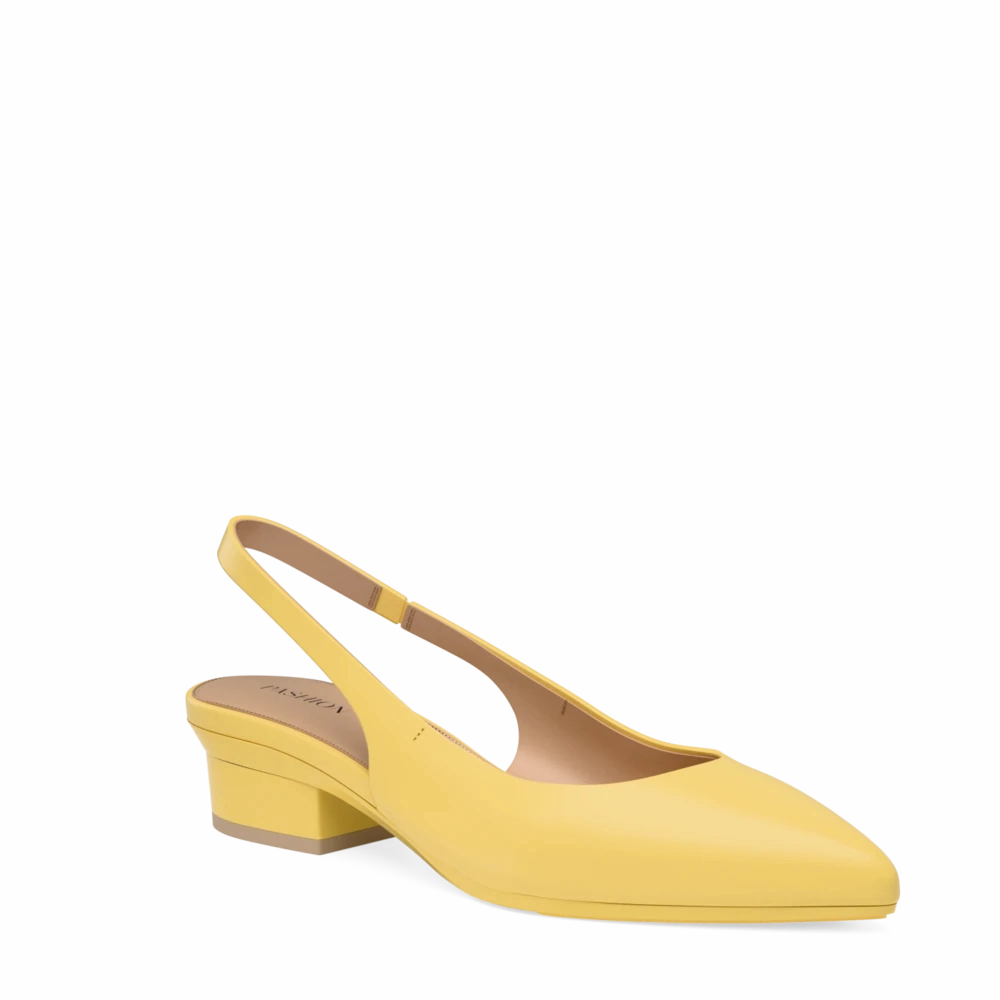 The Slingback - Limoncello Leather