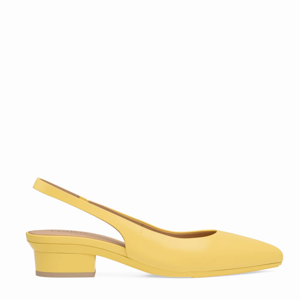 The Slingback - Limoncello Leather