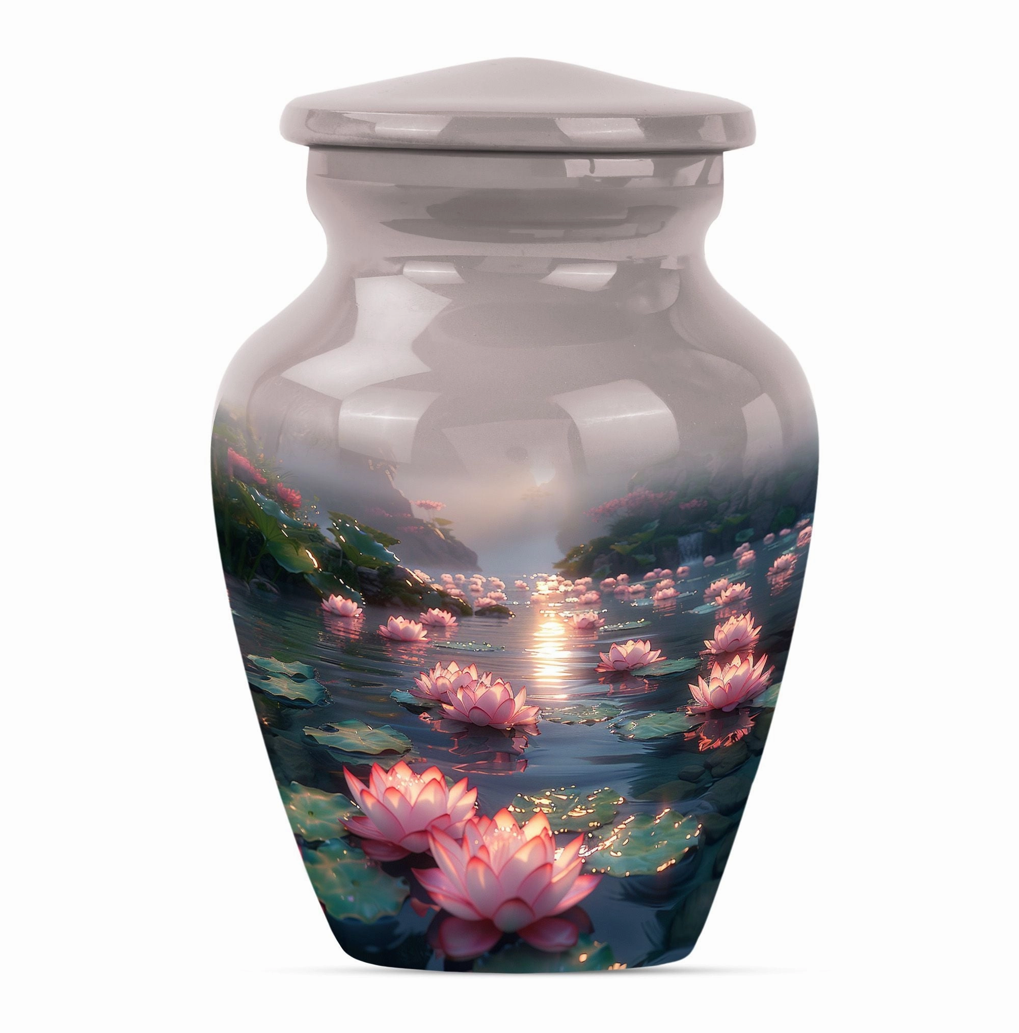 Timeless Lotus Urn - Commemorative Burial Accessory