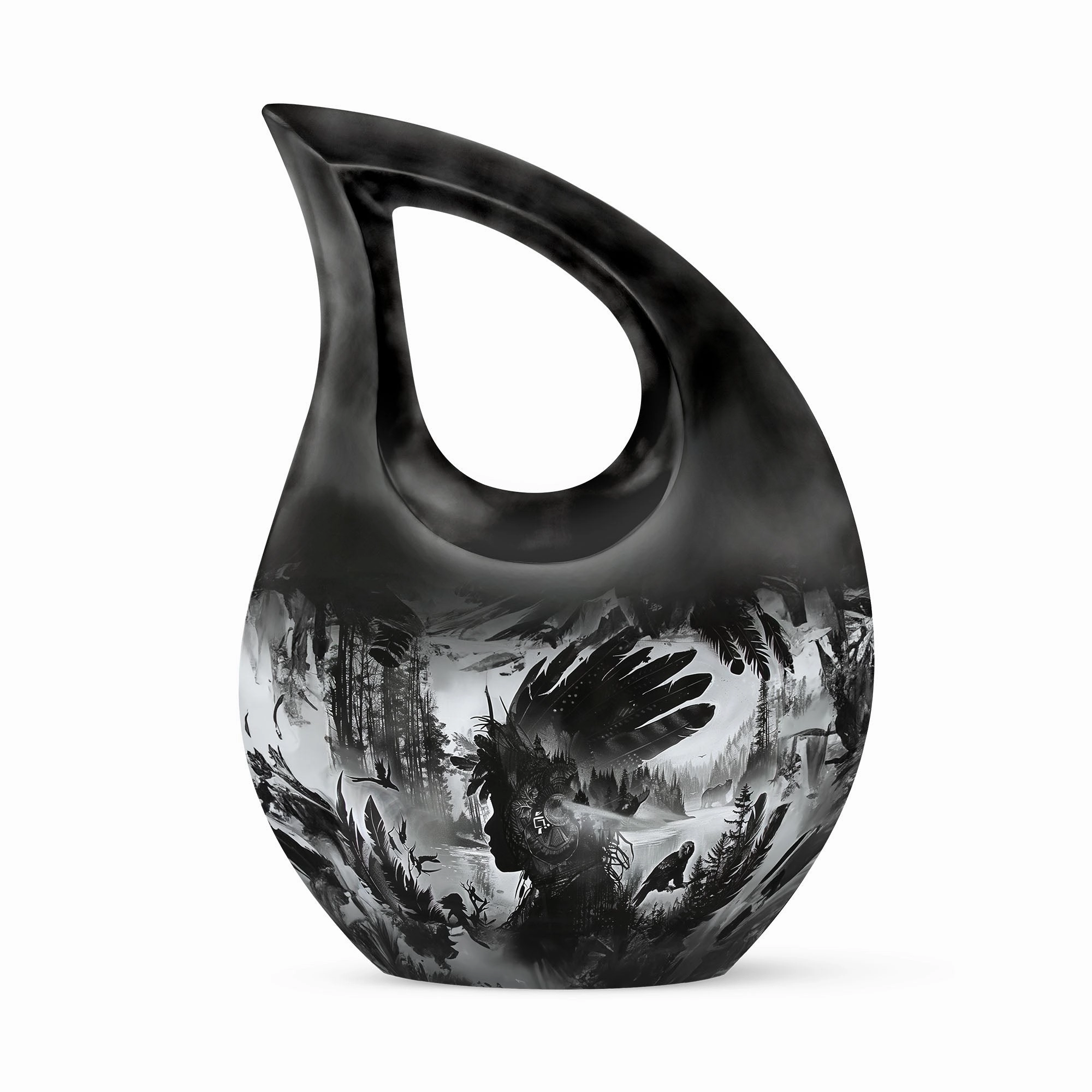 Tribe Man Affordable Cremation: The Commemorative Memorial Urn