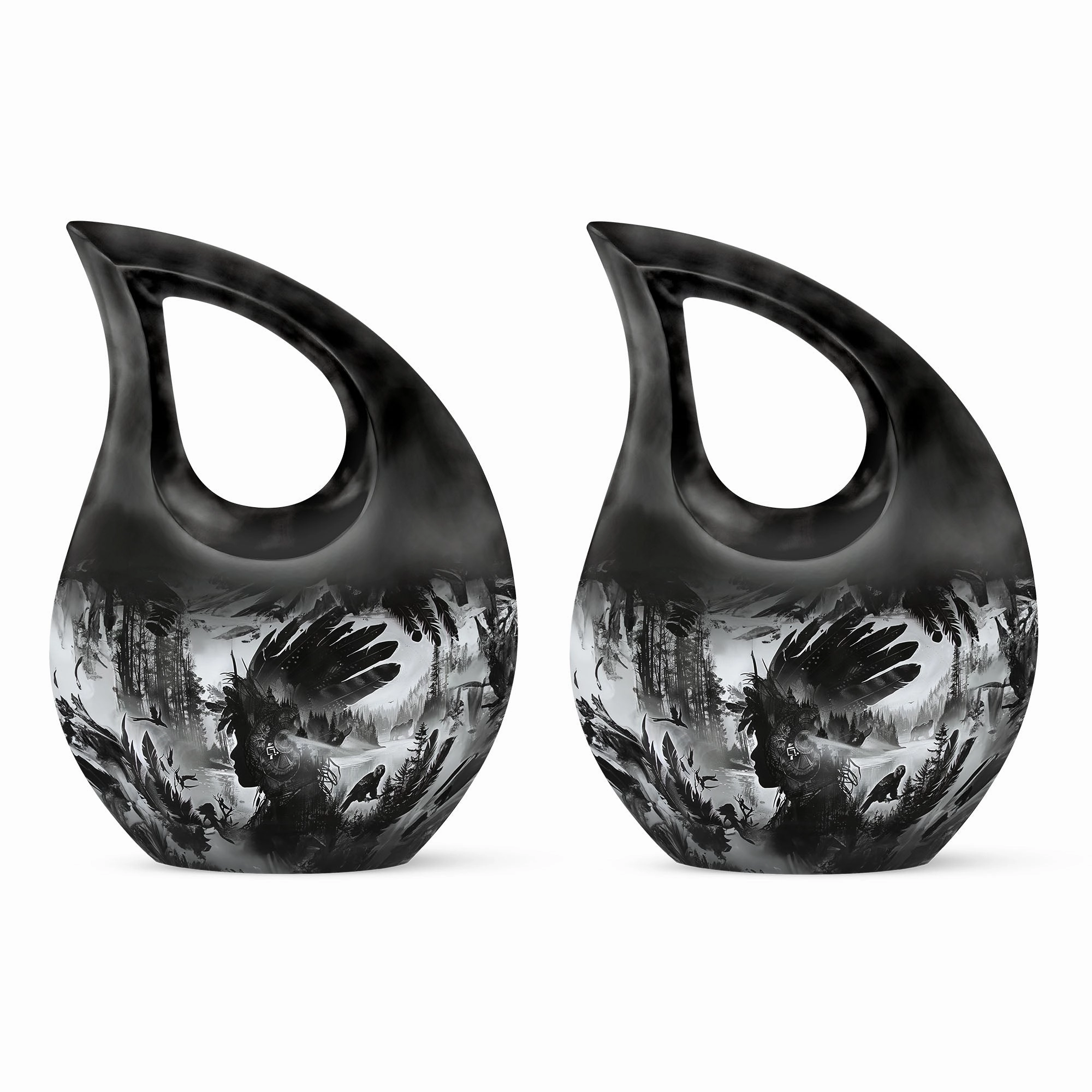 Tribe Man Affordable Cremation: The Commemorative Memorial Urn