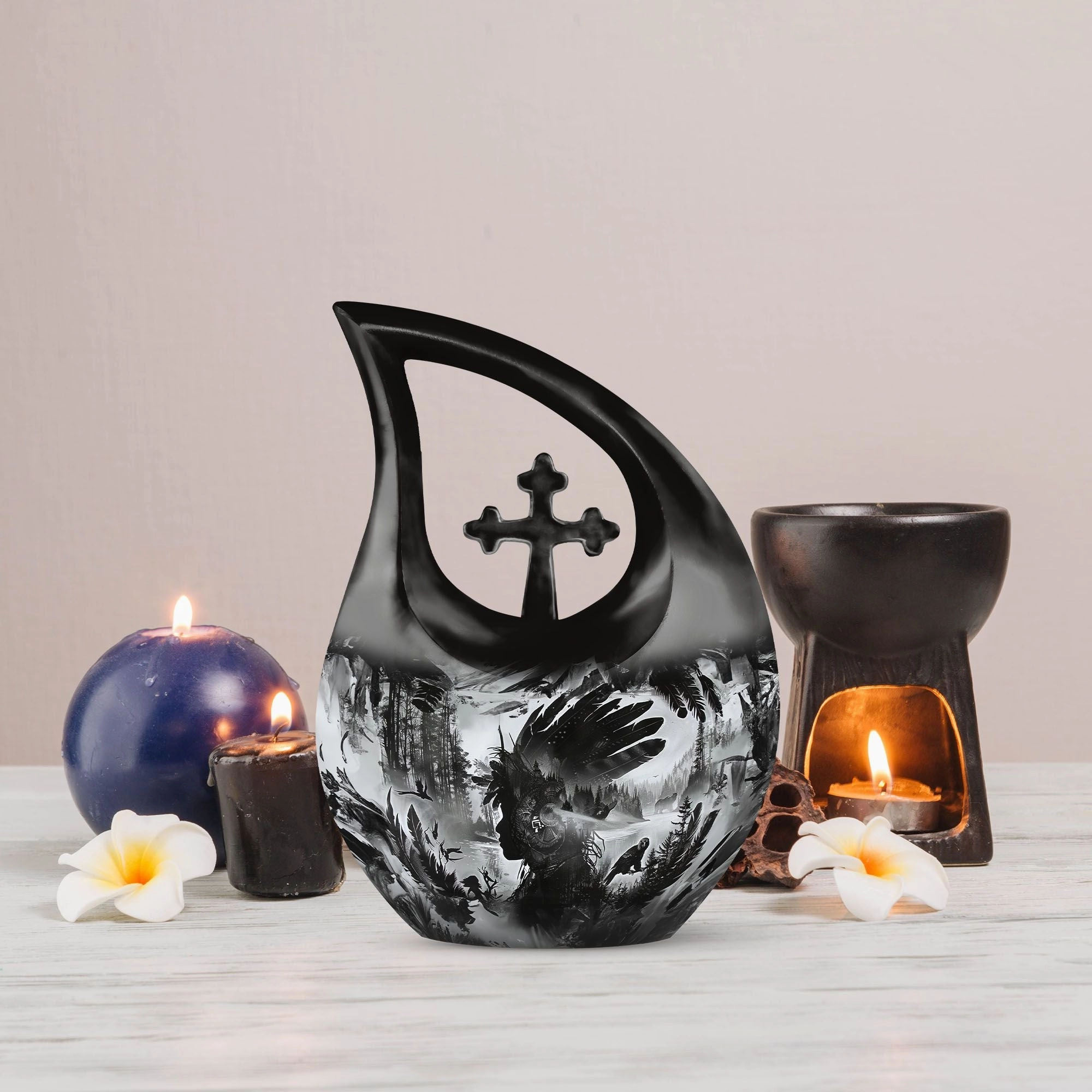 Tribe Man Affordable Cremation: The Commemorative Memorial Urn