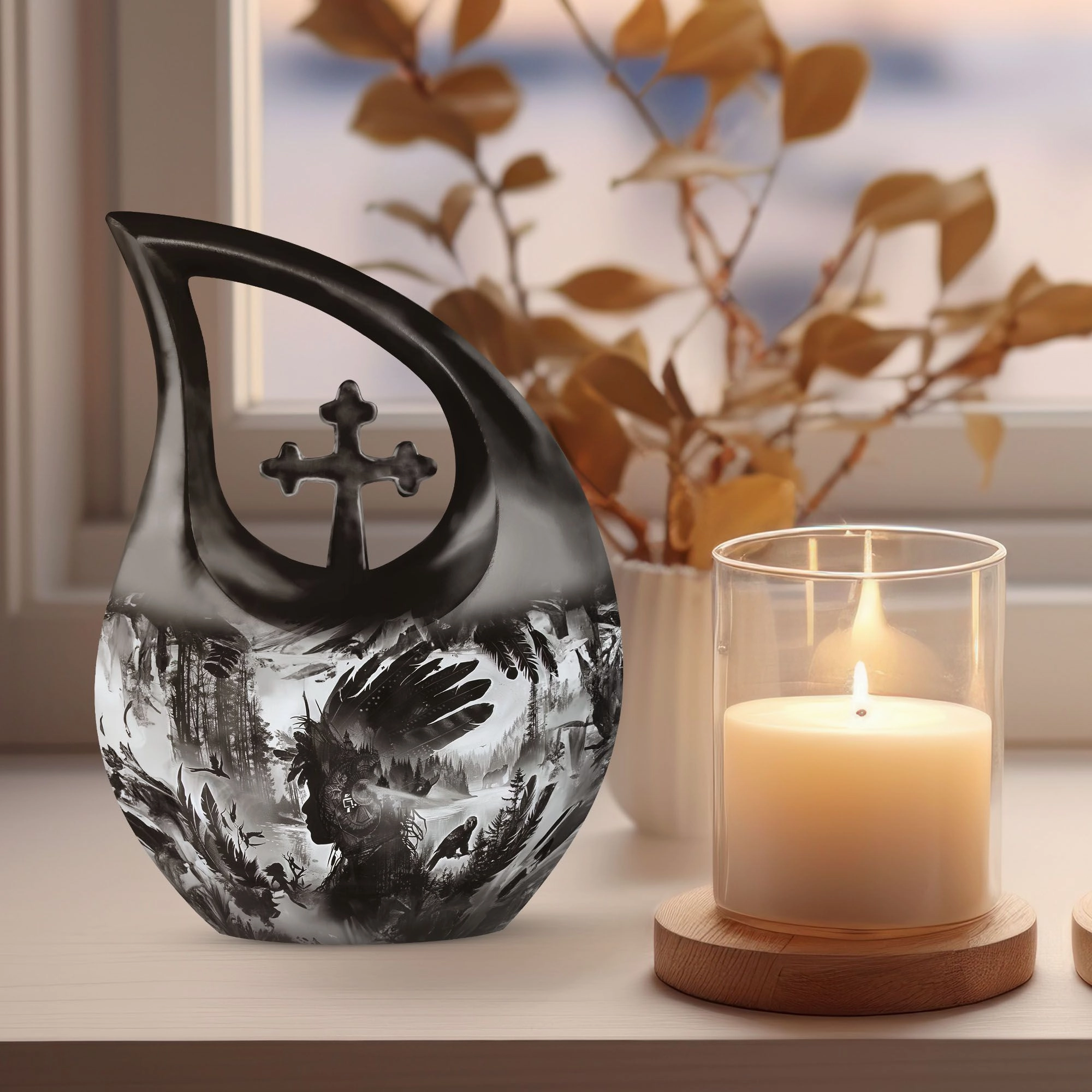 Tribe Man Affordable Cremation: The Commemorative Memorial Urn