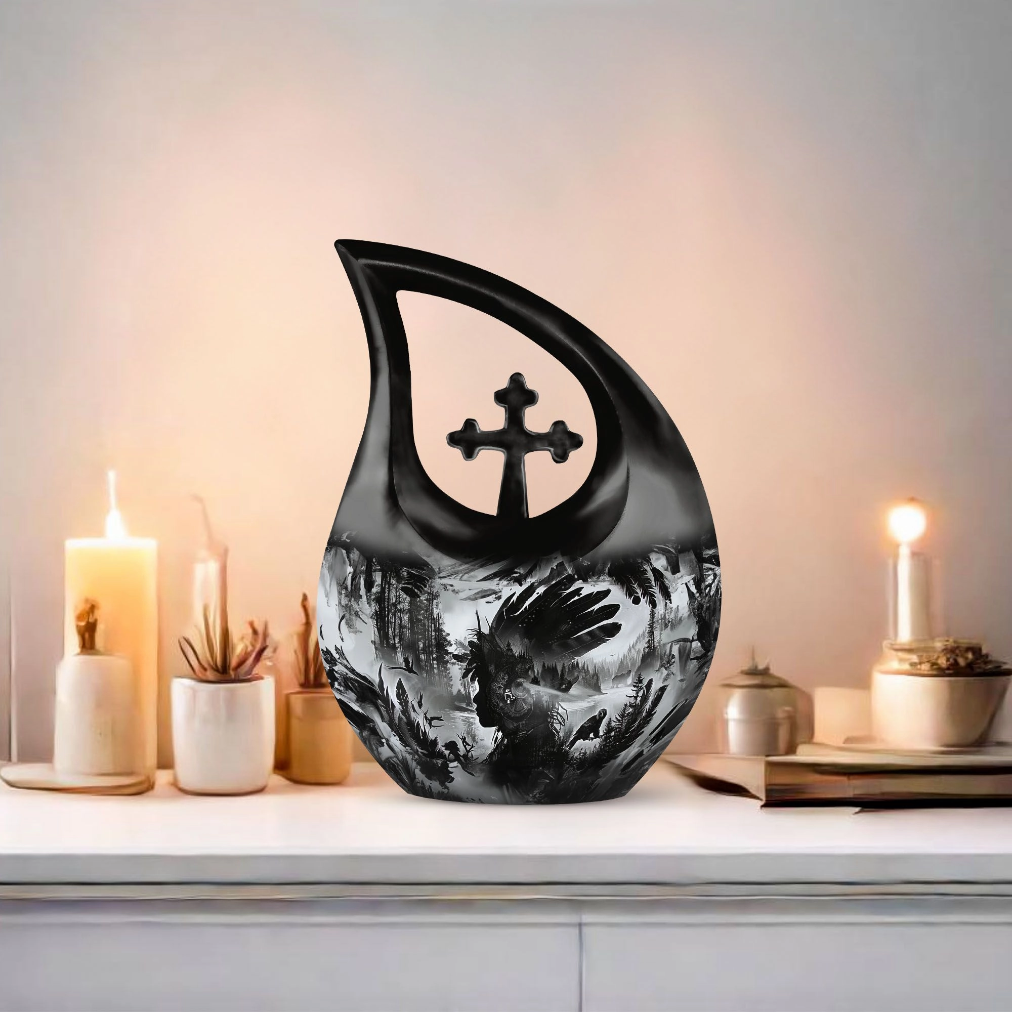 Tribe Man Affordable Cremation: The Commemorative Memorial Urn