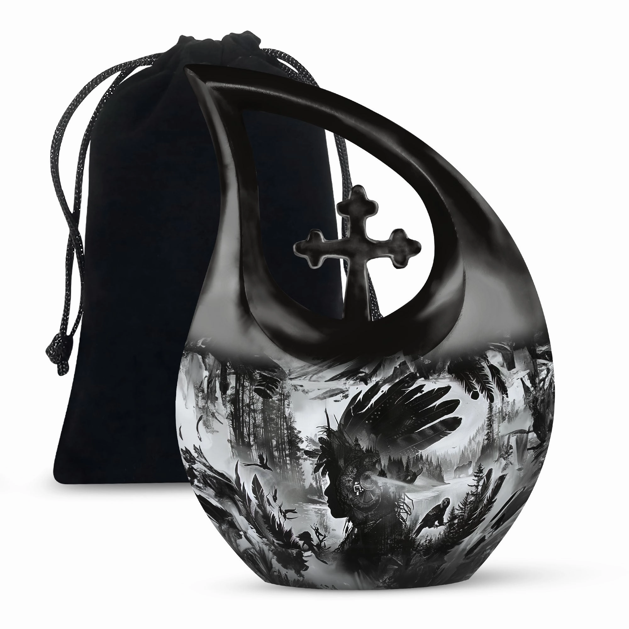 Tribe Man Affordable Cremation: The Commemorative Memorial Urn