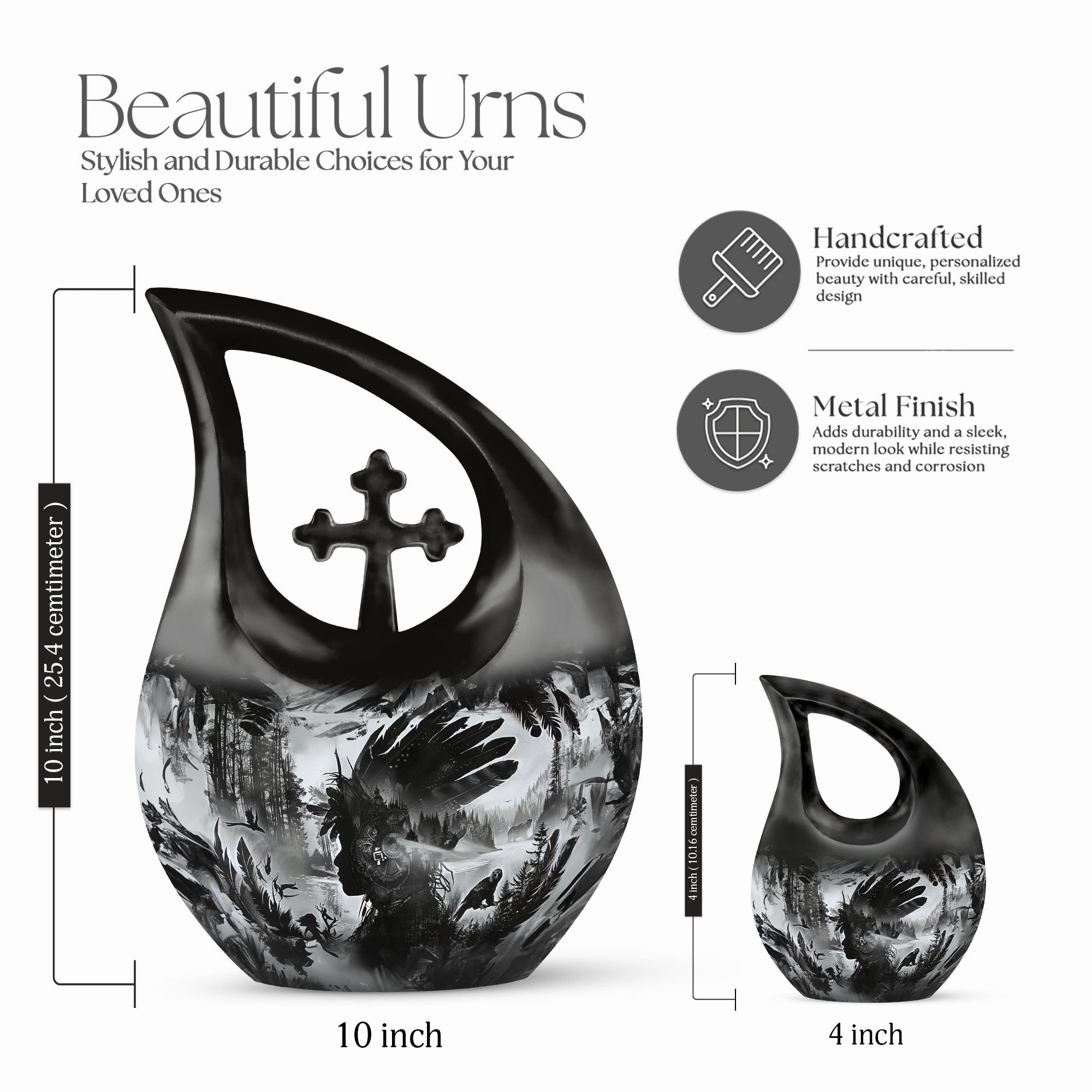 Tribe Man Affordable Cremation: The Commemorative Memorial Urn