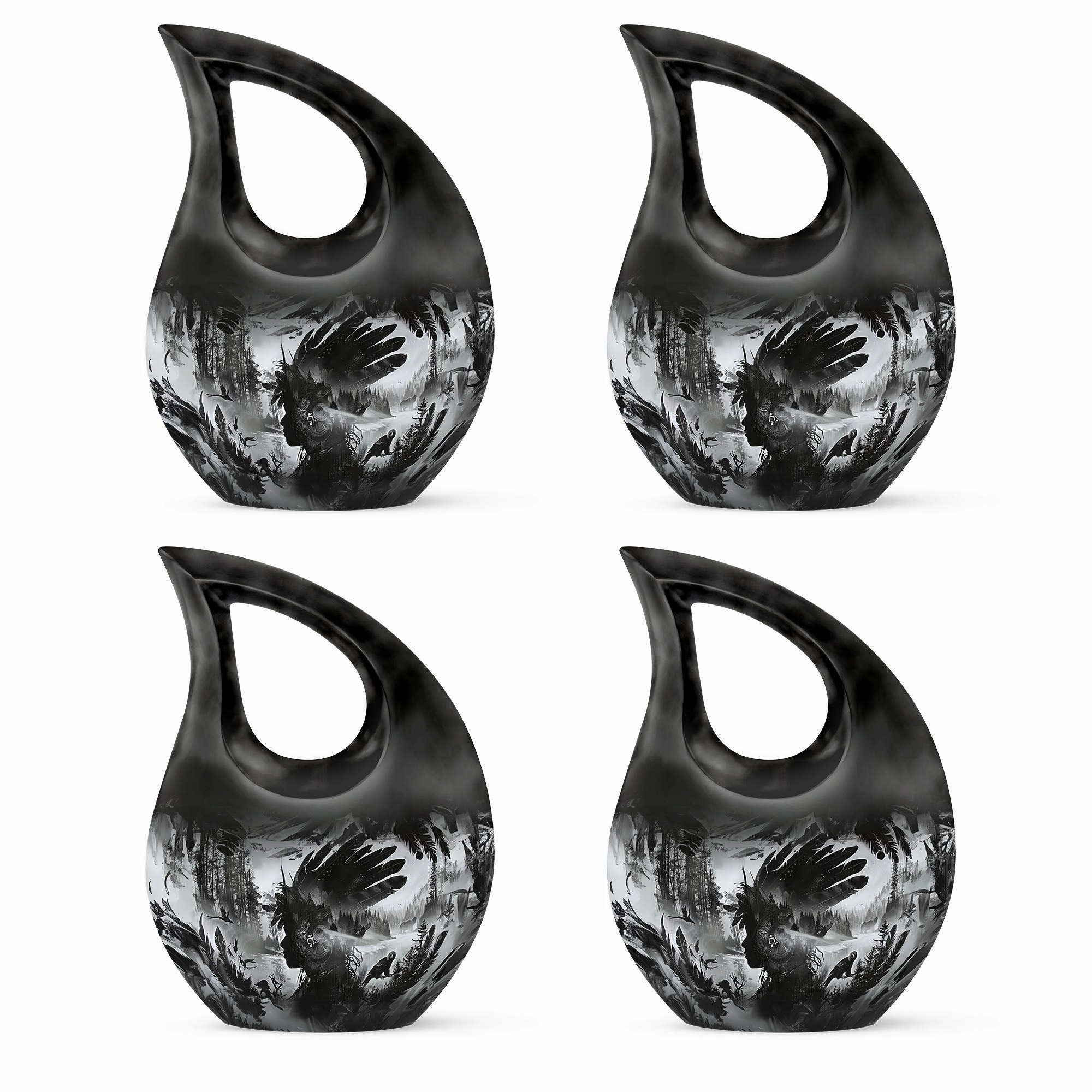 Tribe Man Affordable Cremation: The Commemorative Memorial Urn