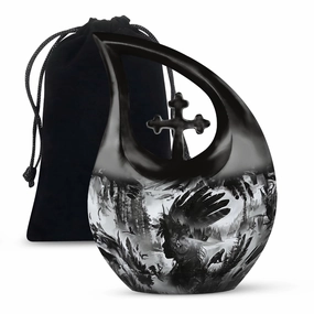 Tribe Man Affordable Cremation: The Commemorative Memorial Urn