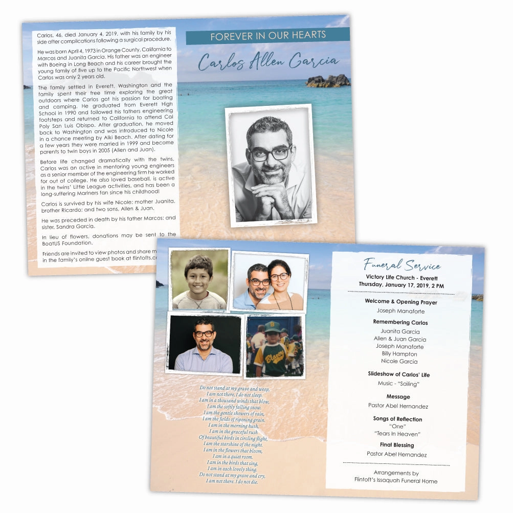 Tropical Beach Folder