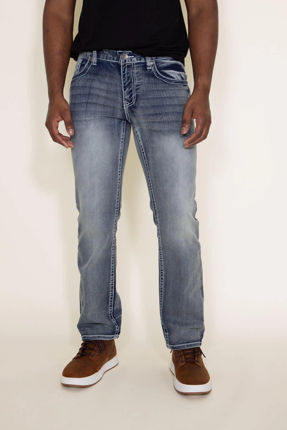 True Luck Dominic Bootcut Stretch Jeans for Men | TL15350239