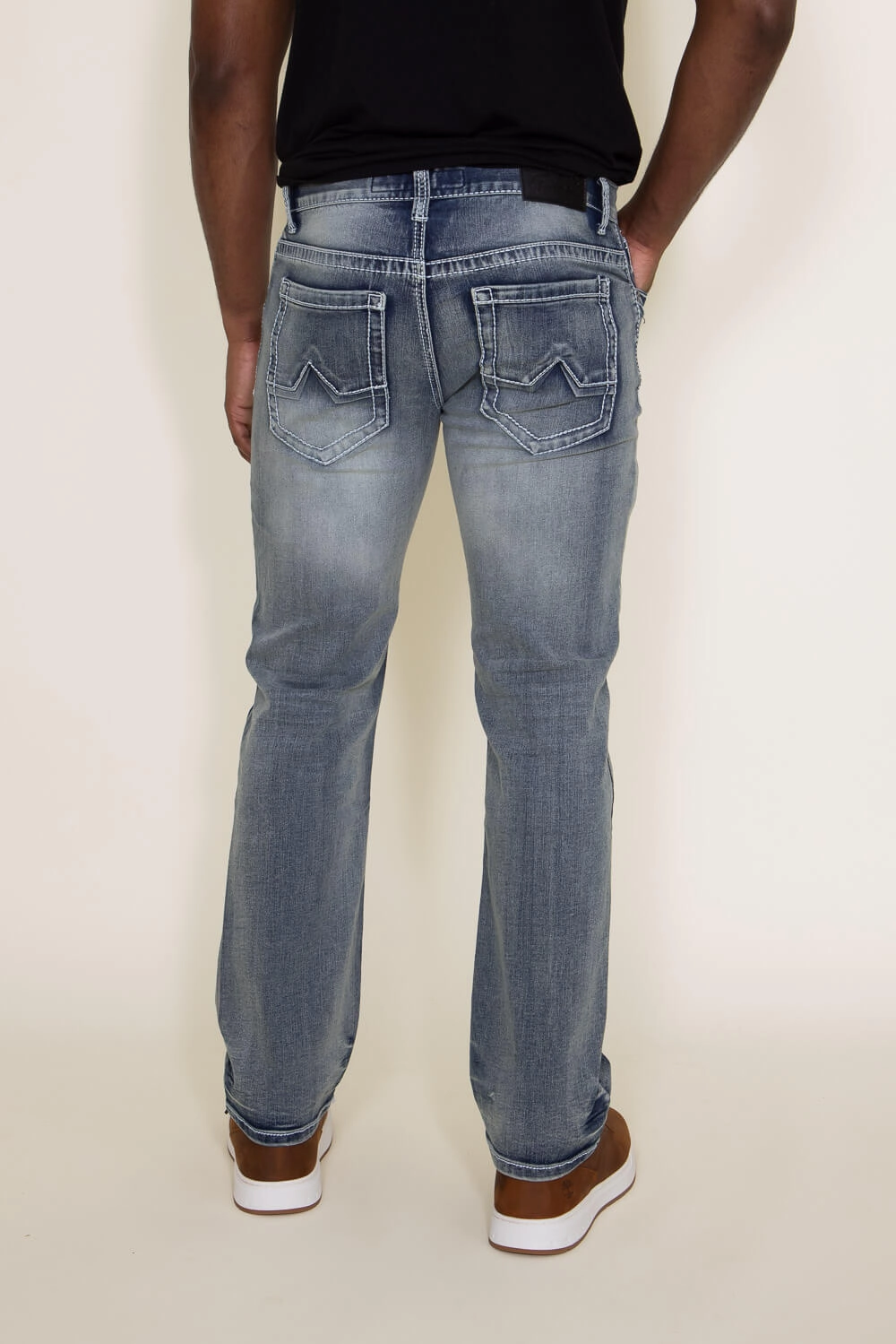True Luck Dominic Bootcut Stretch Jeans for Men | TL15350239