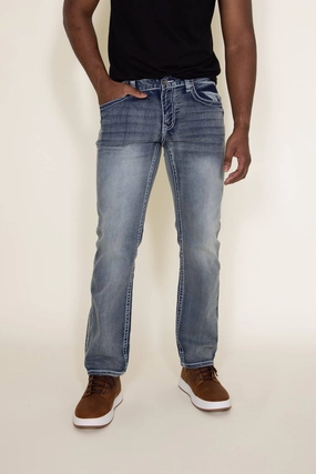 True Luck Dominic Bootcut Stretch Jeans for Men | TL15350239