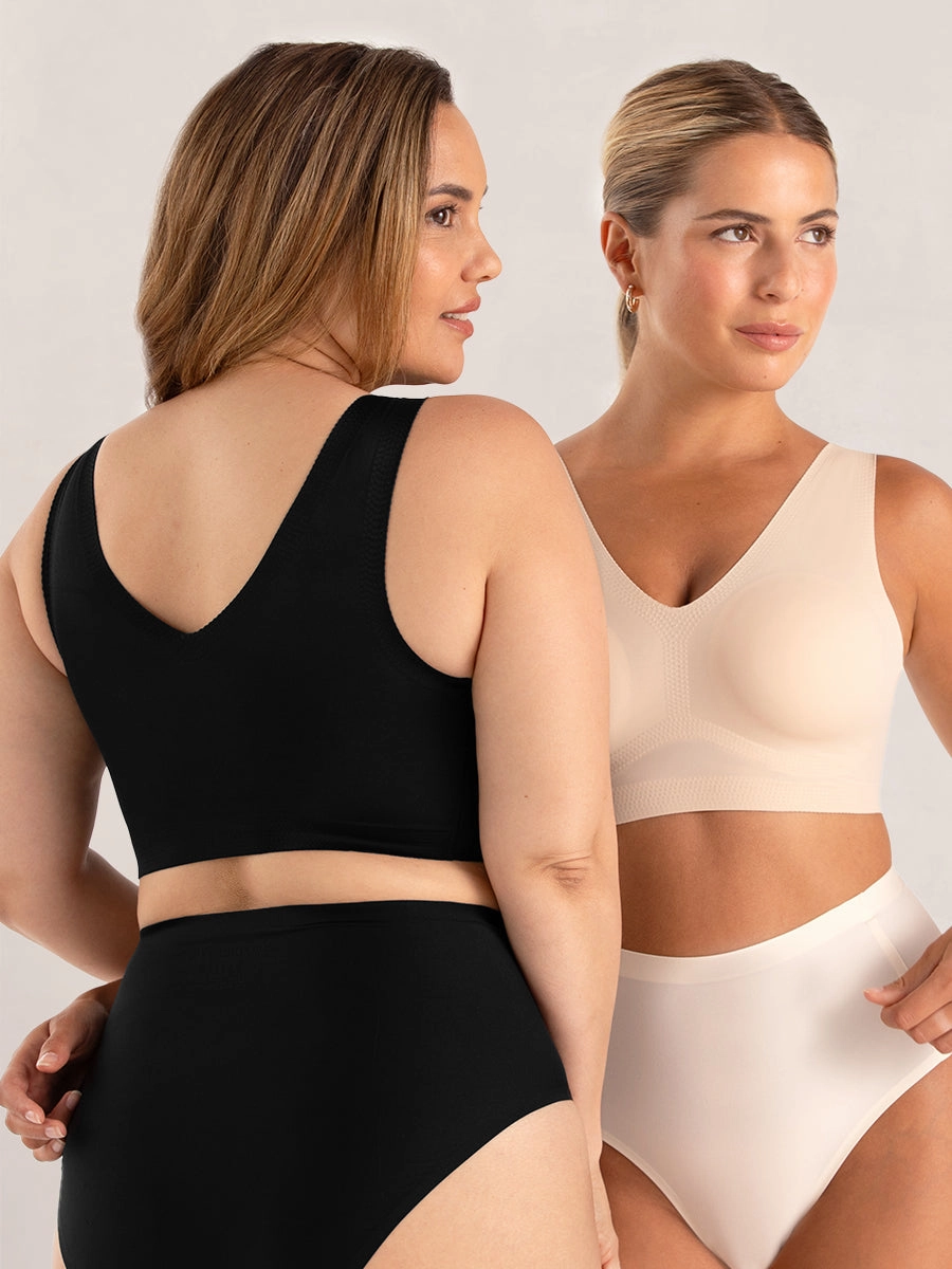Truekind® Everyday Comfort V-Neck Bralette
