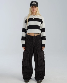 W Legacy. 24". 2 Wale Corduroy. Black.