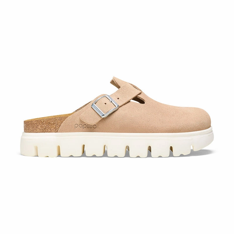 Women's Boston Chunky Narrow Warm Sand Suede
