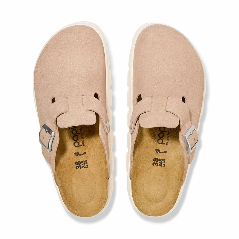 Women's Boston Chunky Narrow Warm Sand Suede