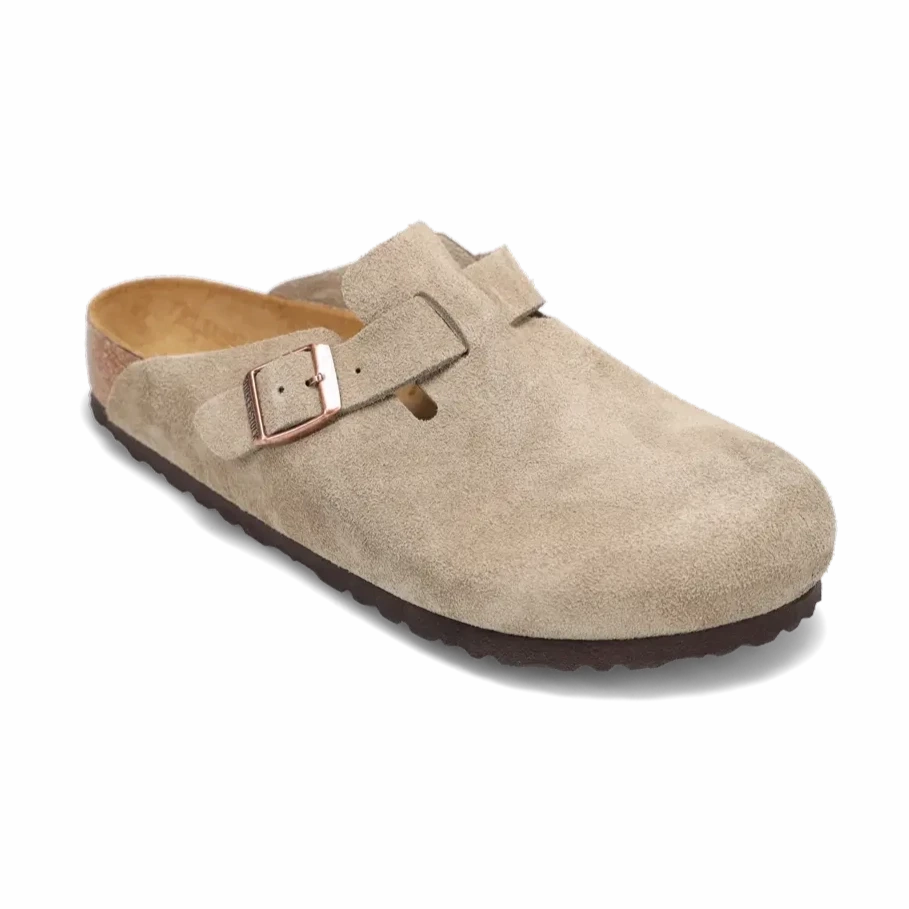 Women's Boston Soft Footbed Taupe Suede