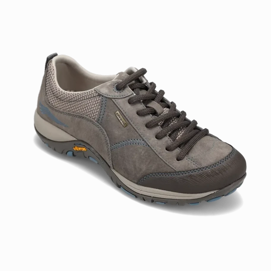 Women's Paisley Waterproof Grey/Blue Suede