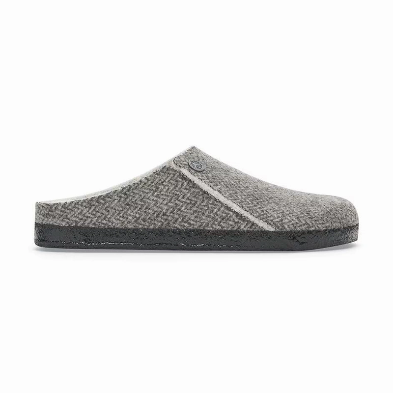 Women's Zermatt Shearling Narrow Herringbone Gray/Natural Wool