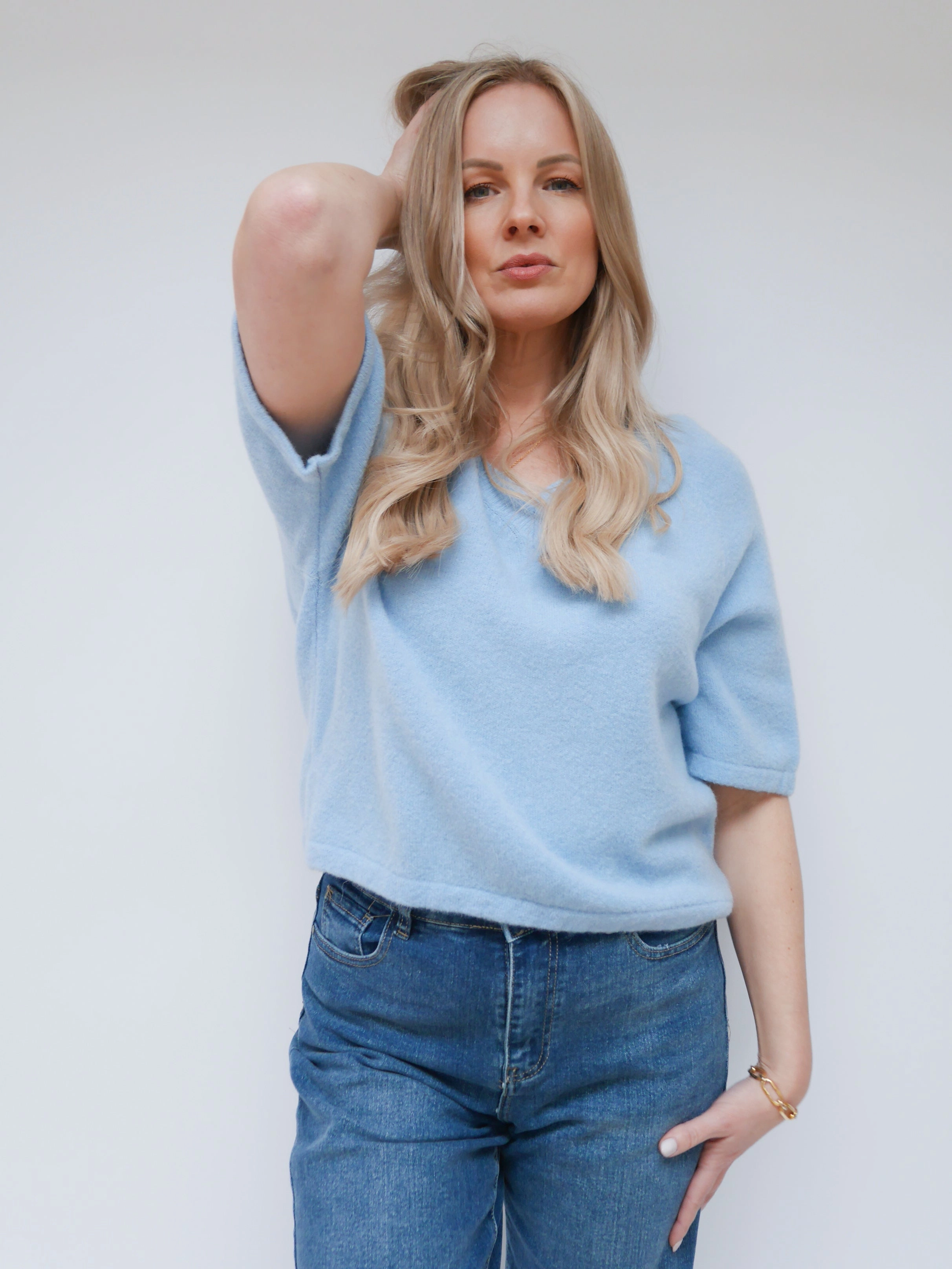 Zara Knit Baby Blue